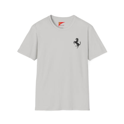 Ferrari Unisex Soft-Style T-Shirt - Prancing Horse & Scuderia Ferrari Logo