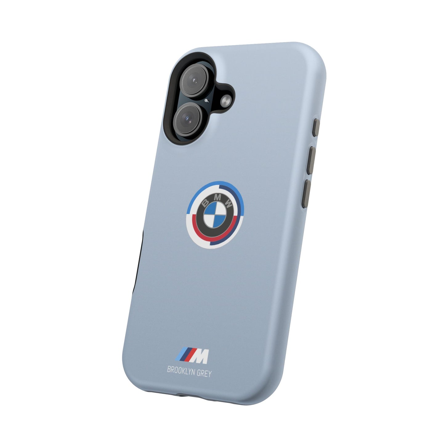 BMW G8X Brooklyn Grey iPhone MagSafe Tough Case - 50 Jahre Logo and M Piping