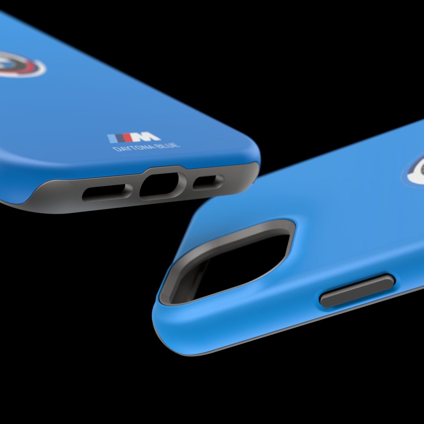 BMW G8X Daytona Blue iPhone MagSafe Tough Case - 50 Jahre Logo and M Piping