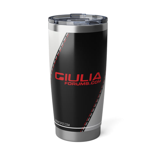 Giulia Forums Exclusive Vagabond 20oz Tumbler: Alfa Romeo Trofeo White, Alfa Rosso, Alfa Black