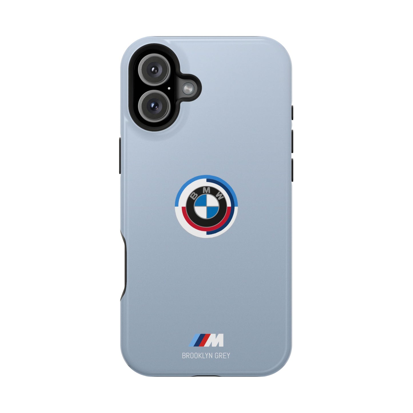 BMW G8X Brooklyn Grey iPhone MagSafe Tough Case - 50 Jahre Logo and M Piping