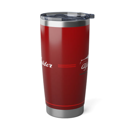 Alfa Romeo 4C Spider Tumbler - 20oz Insulated Travel Mug, Rosso Alfa - Ideal for Racing Enthusiasts