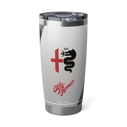 Giulia Forums Exclusive Vagabond 20oz Tumbler: Alfa Romeo Trofeo White, Alfa Rosso, Alfa Black