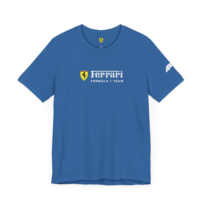 Ferrari Unisex Bella+Canva Ultra Soft Tee - Estilo cómodo - Scuderia y equipo de Fórmula 1 - Regalo para los entusiastas del automóvil - Car Show Gear