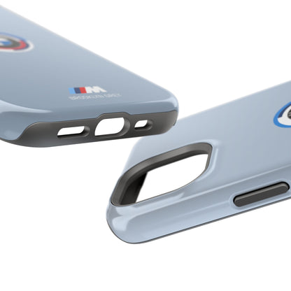 BMW G8X Brooklyn Grey iPhone MagSafe Tough Case - 50 Jahre Logo and M Piping