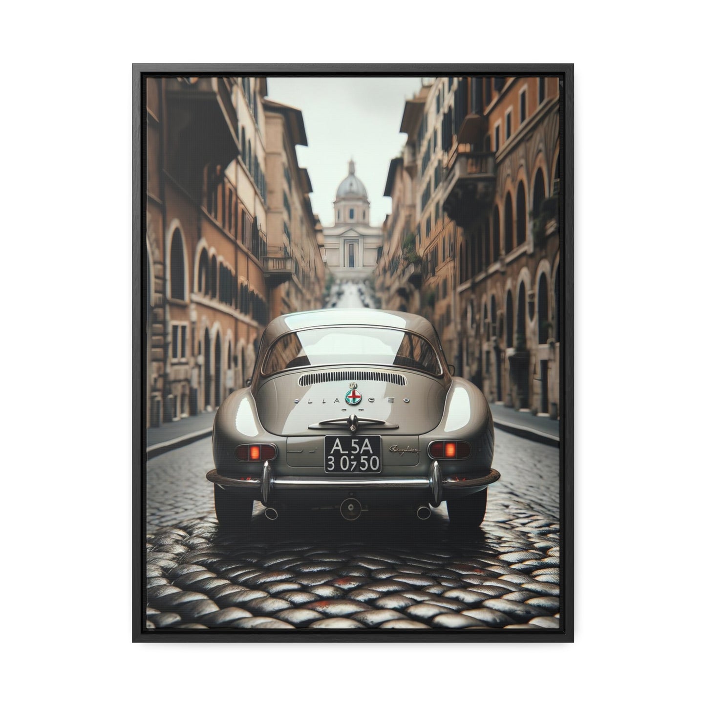 Roman Roamer: Alfa Romeo 33 Stradale Vintage Journey Edition - Vertical Canvas Print