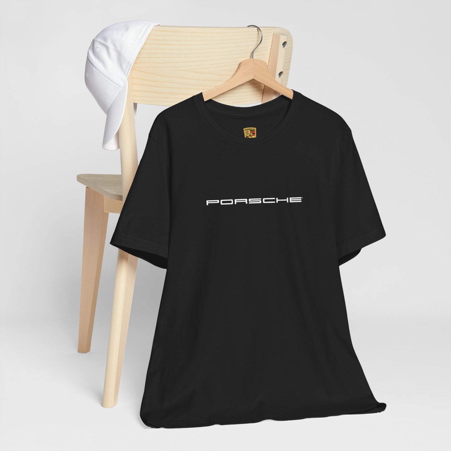 Porsche Inspired Logo Bella+Canvas Short-Sleeve Tee - 16 Colors - Ethical Unisex Cotton T-Shirt - Made in USA