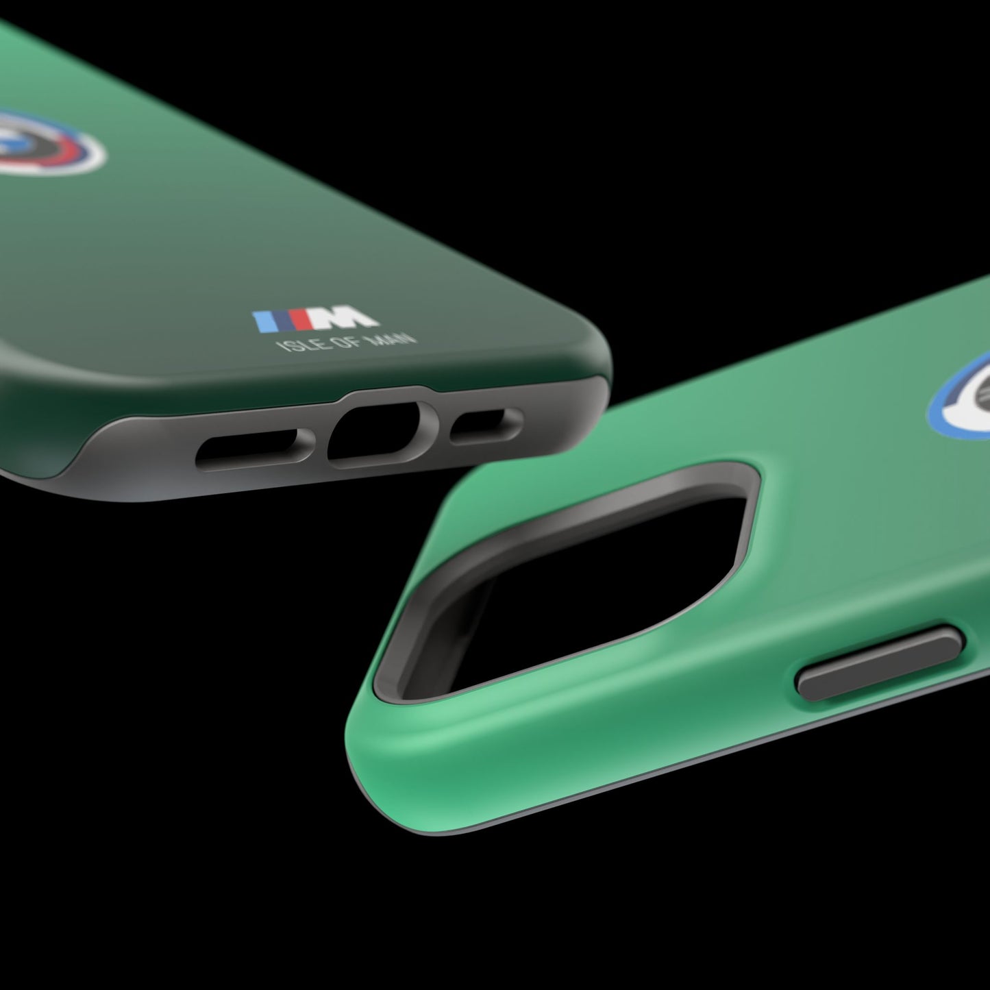 BMW G8X Isle of Man Green iPhone MagSafe Tough Case - 50 Jahre Logo and M Piping