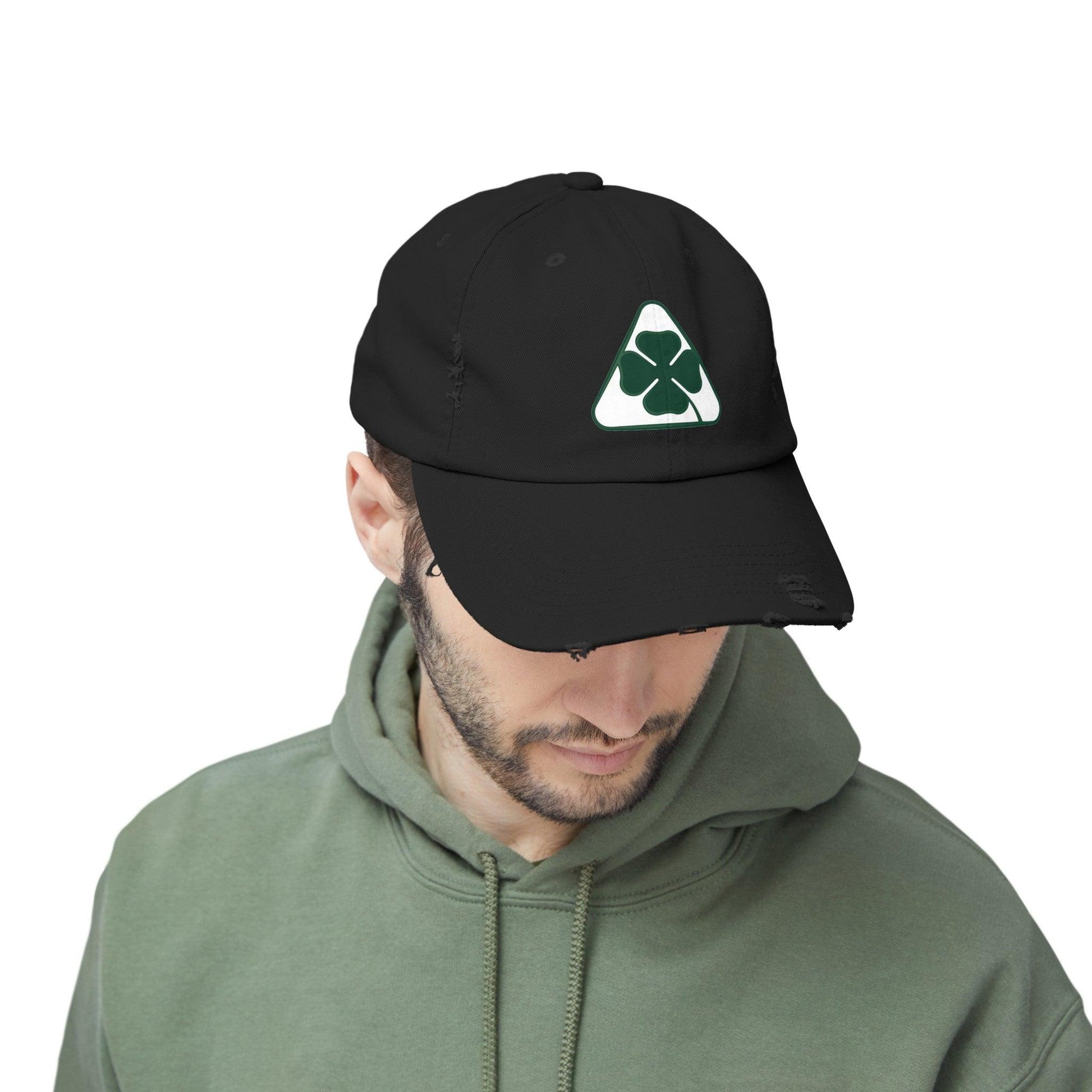 Alfa Romeo Quadrifoglio Hat - Unisex Distressed Cap, Adjustable Fit - Multiple Colors - AI Print Spot