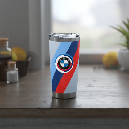 BMW 20oz Tumbler in Brooklyn Grey - 50 Jahre - M Piping & Logo - Limited Edition - Stainless Steel - Car Enthusiast - G80 Fans