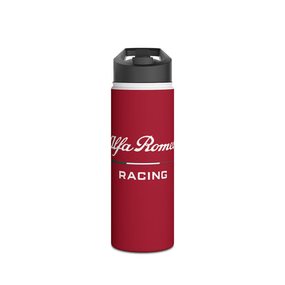 Alfa Romeo F1 Livery Official 2023 Vaso de botella de agua de acero inoxidable rojo - Personalizado, Personalizado