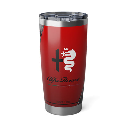 Alfa Romeo 4C Exclusive Vagabond 20oz Tumbler - Alfa Rosso Gloss + Carbon Fiber Finish