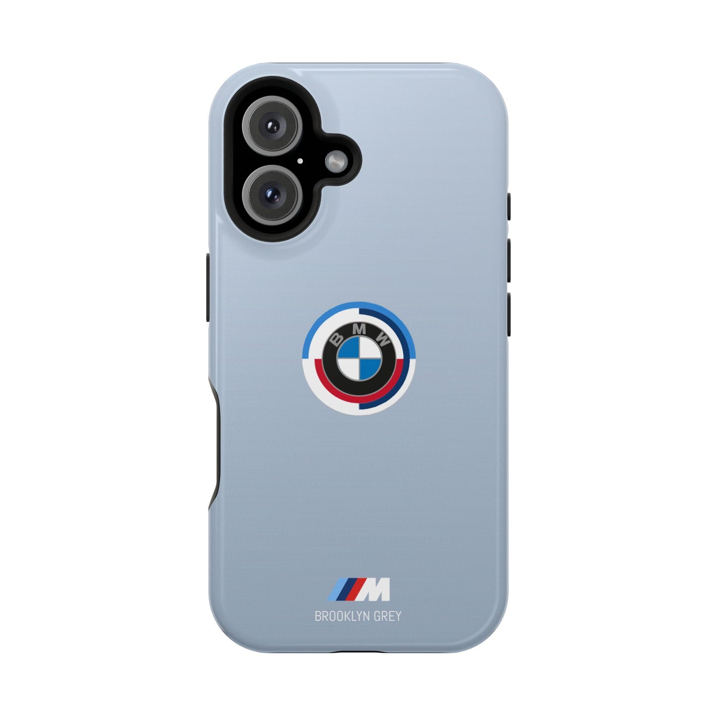 BMW G8X Brooklyn Grey iPhone MagSafe Tough Case - 50 Jahre Logo and M Piping