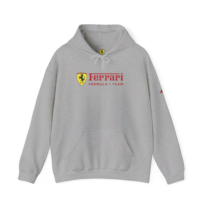 Ferrari Unisex Hoodie Heavy Blend™ - Cozy Comfy Sweatshirt - Classic Scuderia and Formula 1 Team - Gift for the Car Enthusiast - Red Logos