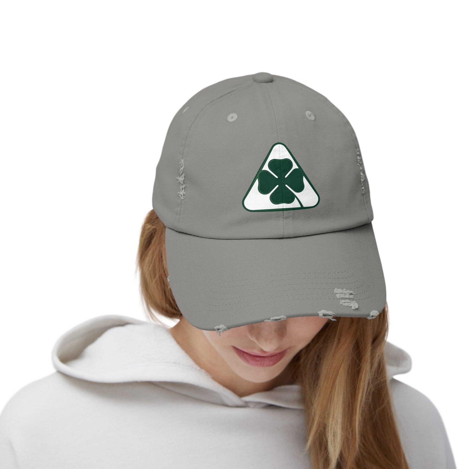 Alfa Romeo Quadrifoglio Hat - Unisex Distressed Cap, Adjustable Fit - Multiple Colors - AI Print Spot