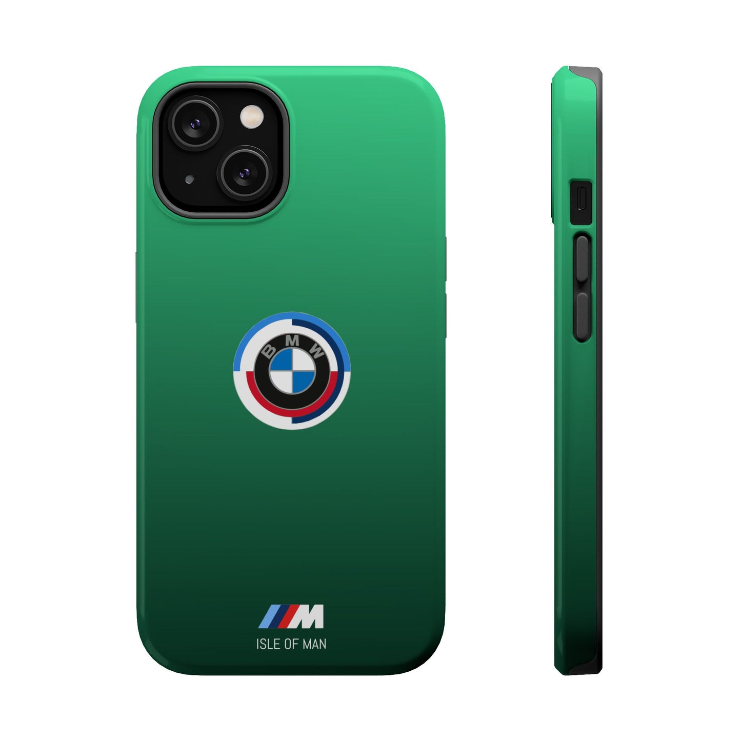 BMW G8X Isle of Man Green iPhone MagSafe Tough Case - 50 Jahre Logo and M Piping