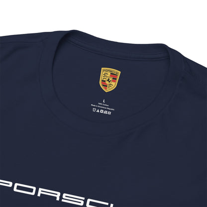 Porsche Unisex Heavy Cotton Tee - Casual Automotive Summer Style Shirt - 13 Colors