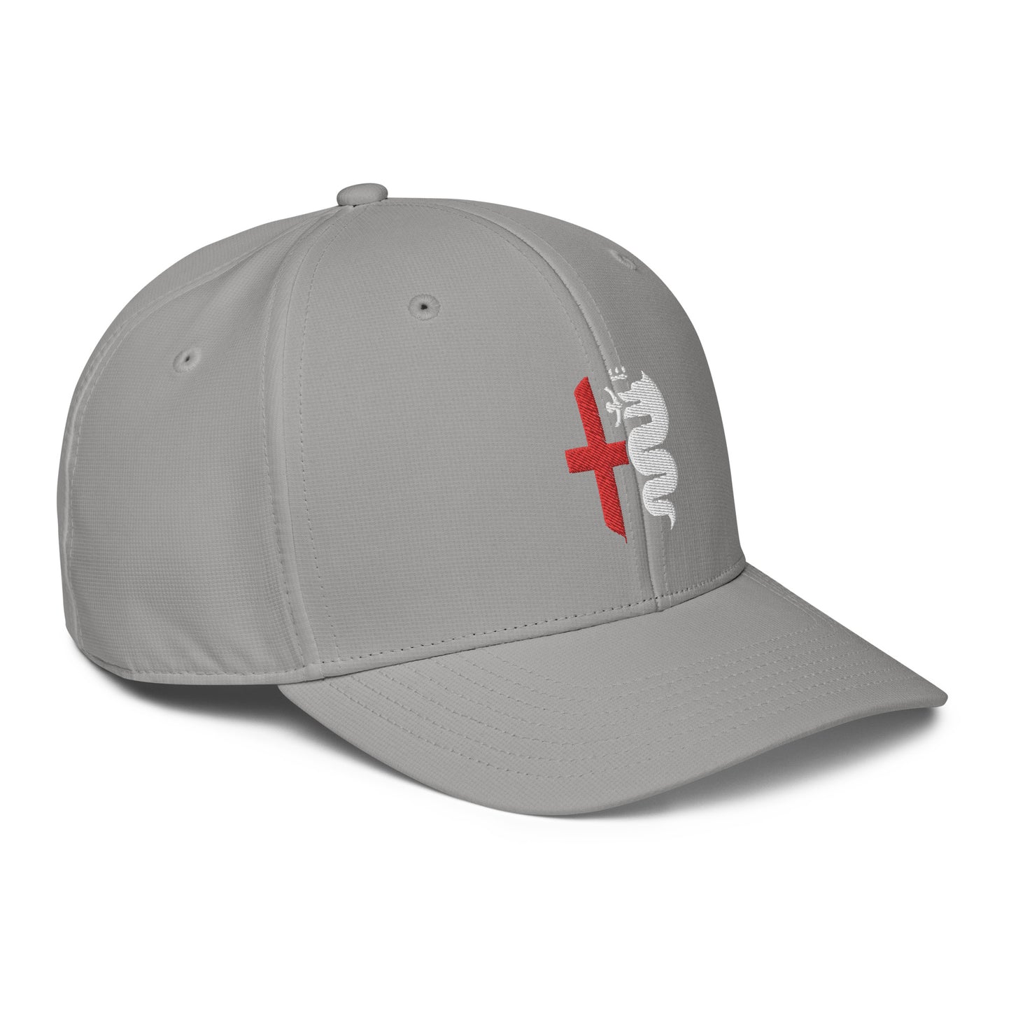 adidas® Alfa Romeo Performance Cap - Biscione Snake & Cross in Rosso & White, Quadrifoglio Verde 1910 Rear - 6 Colors