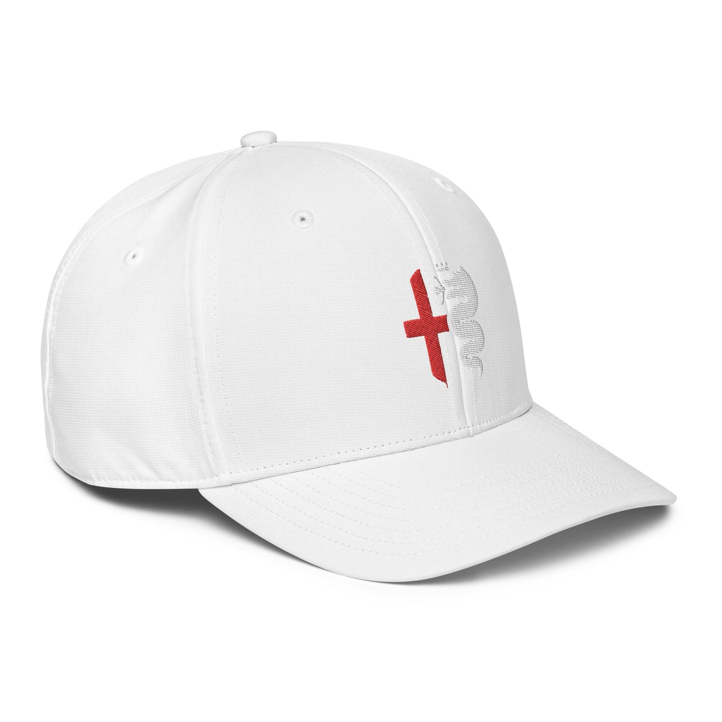 adidas® Alfa Romeo Performance Cap - Biscione Snake & Cross in Rosso & White, Quadrifoglio Verde 1910 Rear - 6 Colors