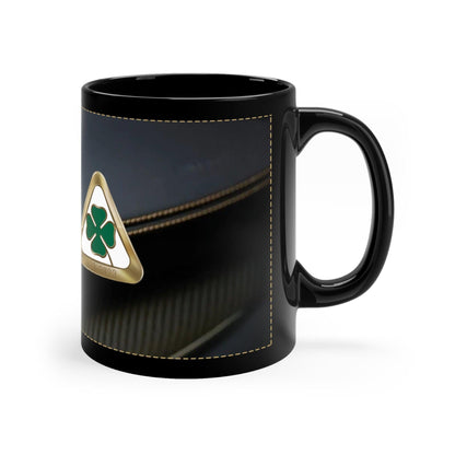 Alfa Romeo 100th Anniversary Mug - Black Ceramic, 11oz - AI Print Spot