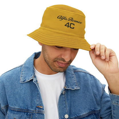 Alfa Romeo 4C Bucket Hat - Giallo Prototipo Yellow, Made in USA - AI Print Spot