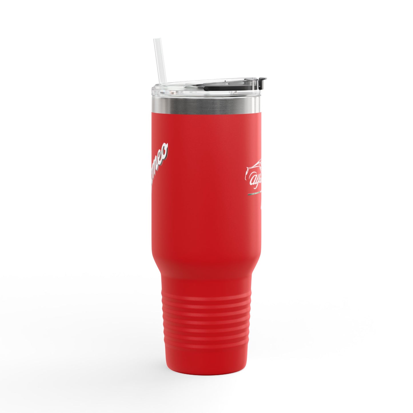 Alfa Romeo 4C Coupe 40oz Insulated Travel Mug with Dual-Script Design - AI Print Spot