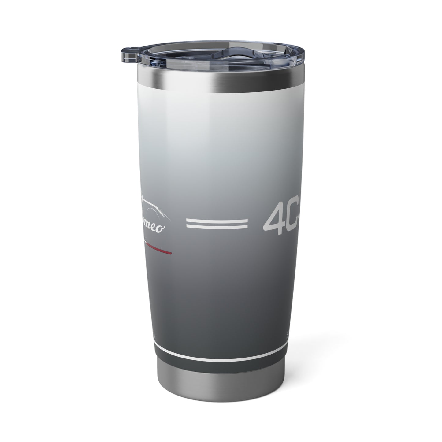 Alfa Romeo 4C Spider Tumbler - 20oz Insulated Travel Mug, Basalt Grey - Ideal for Racing Enthusiasts - AI Print Spot