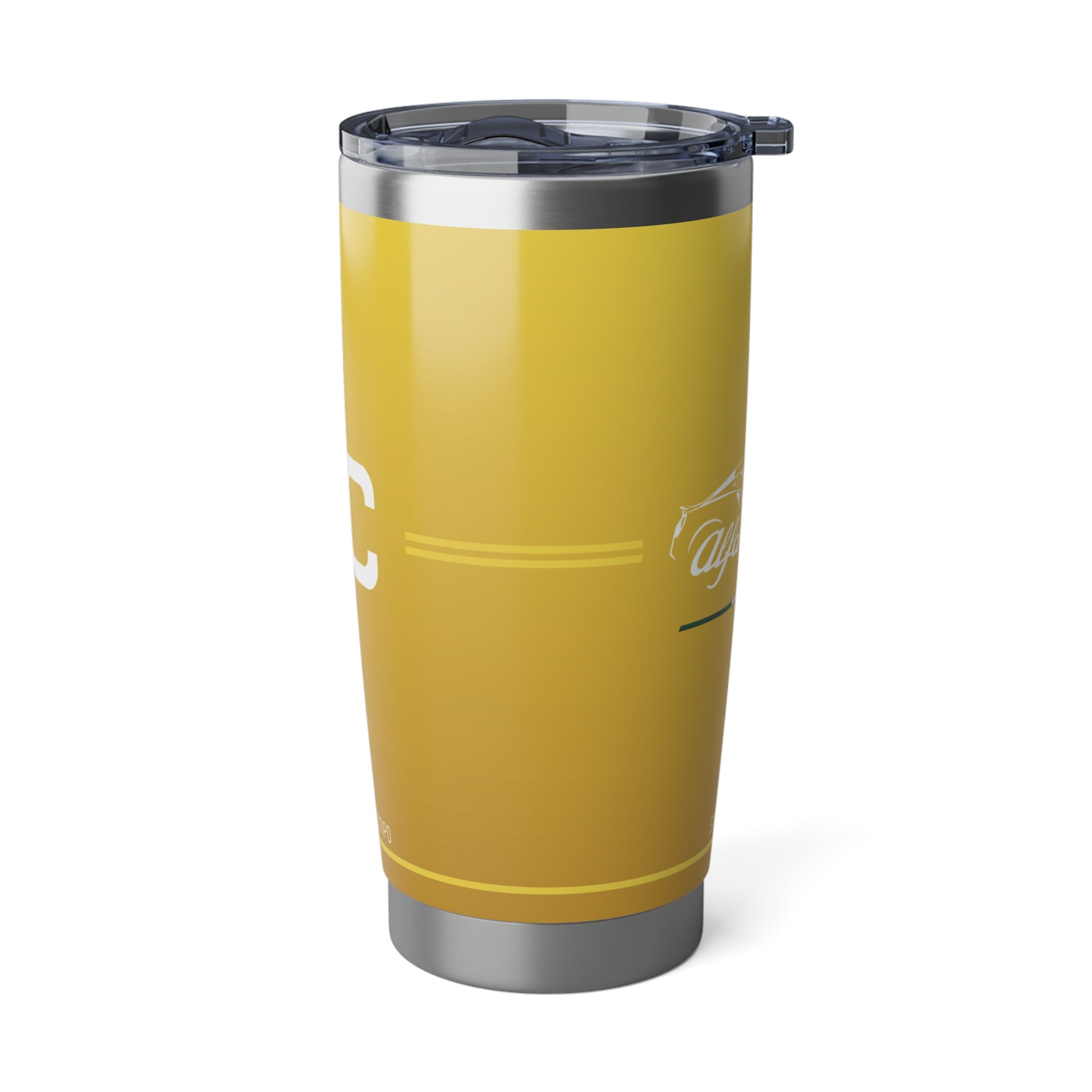 Alfa Romeo 4C Tumbler - 20oz Insulated Travel Mug, Giallo Prototipo - Perfect Gift for Car Enthusiasts - AI Print Spot