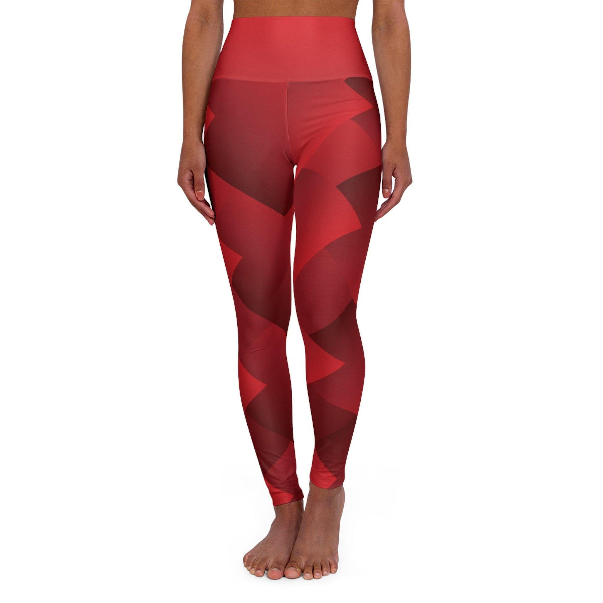 Alfa Romeo Activewear Set - Rosso Etna High Neck Sports Bra & High Waisted Yoga Pants - Bundle & Save - AI Print Spot