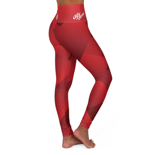 Alfa Romeo Activewear Set - Rosso Etna High Neck Sports Bra & High Waisted Yoga Pants - Bundle & Save - AI Print Spot