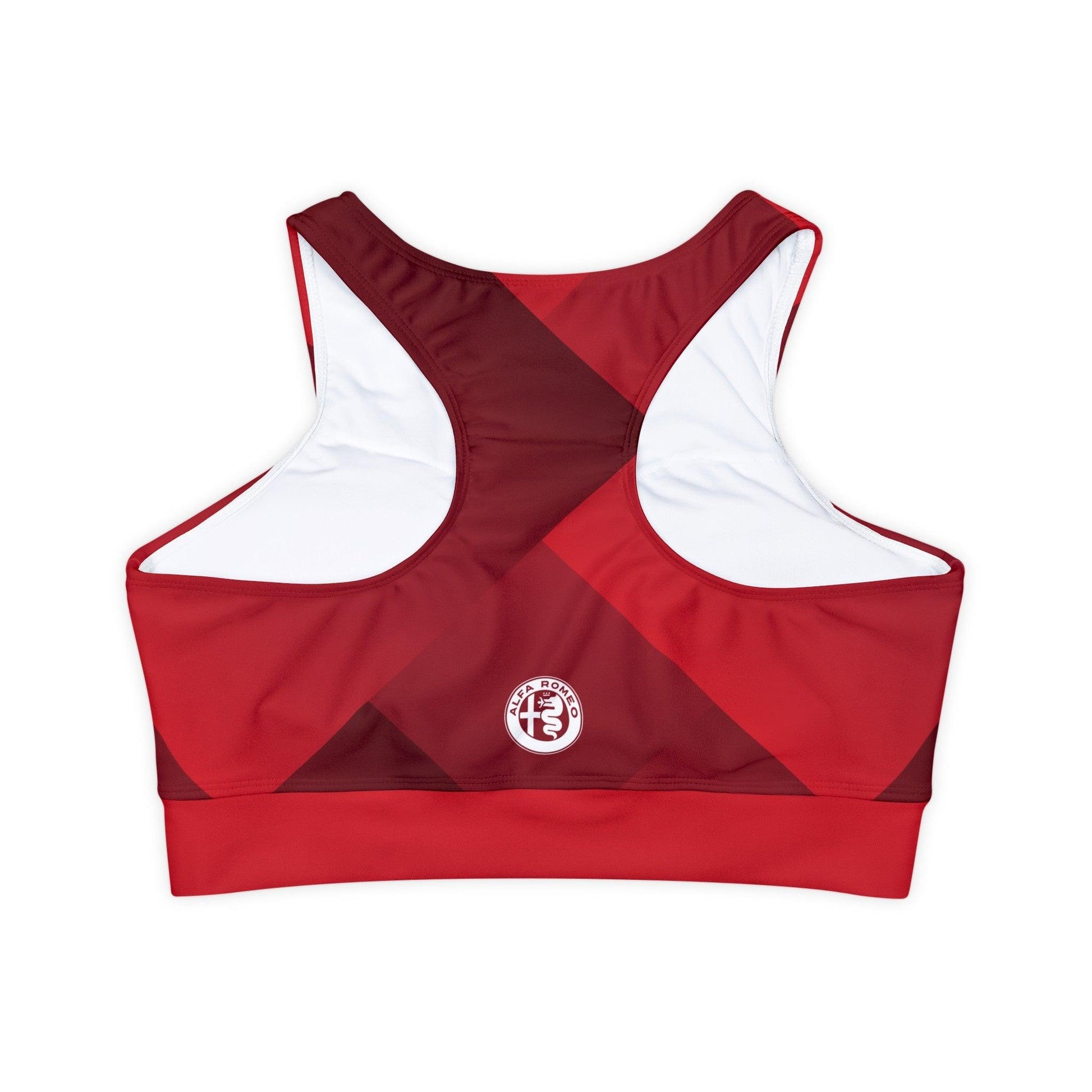 Alfa Romeo Activewear Set - Rosso Etna High Neck Sports Bra & High Waisted Yoga Pants - Bundle & Save - AI Print Spot