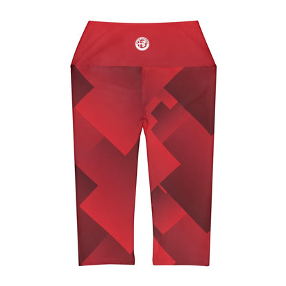 Alfa Romeo Activewear Set - Rosso Etna Sports Bra & Capri Yoga Pants - Bundle & Save - AI Print Spot