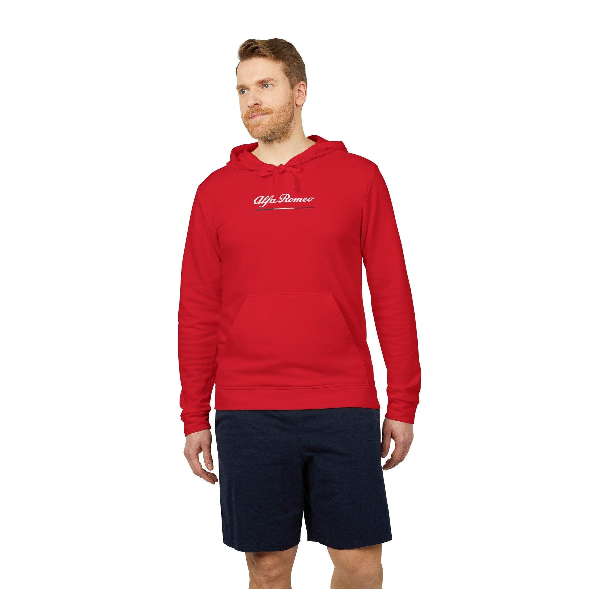 Alfa Romeo adidas® Fleece Hoodie - Unisex, 8 Colors, Perfect for Track Days - 3-Stripes Gear - AI Print Spot