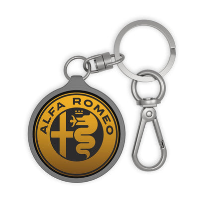 Alfa Romeo Custom Keyring - Acrylic & TPU in GTAm Ocra GT & Black - AI Print Spot