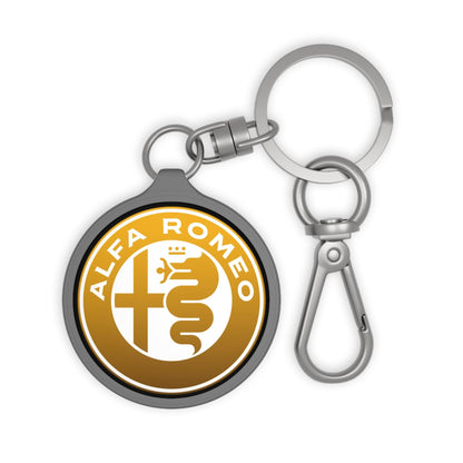 Alfa Romeo Custom Keyring - Acrylic & TPU in Ocra GT & White - AI Print Spot