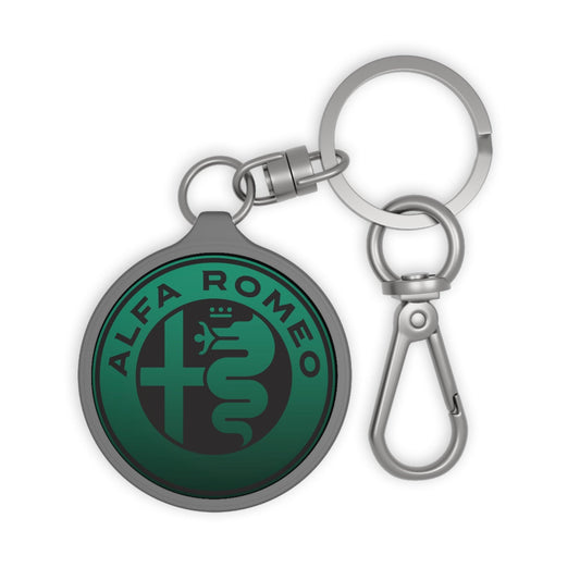 Alfa Romeo Custom Keyring - Acrylic & TPU in Verde Montreal - AI Print Spot