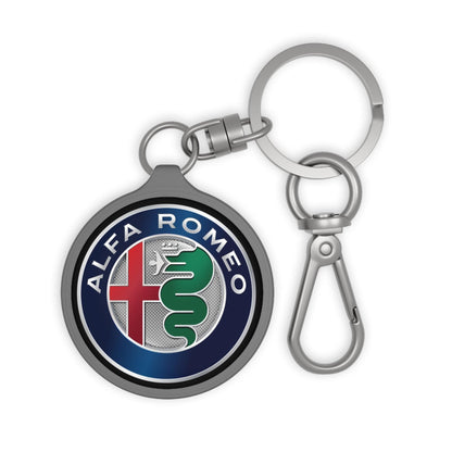 Alfa Romeo Custom Keyring - Acrylic & TPU with Alfa Full Color Badge - AI Print Spot