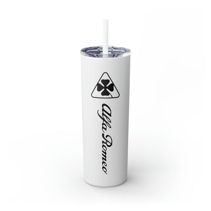 Alfa Romeo Elegance - Skinny Tumbler with Straw, 20oz - AI Print Spot