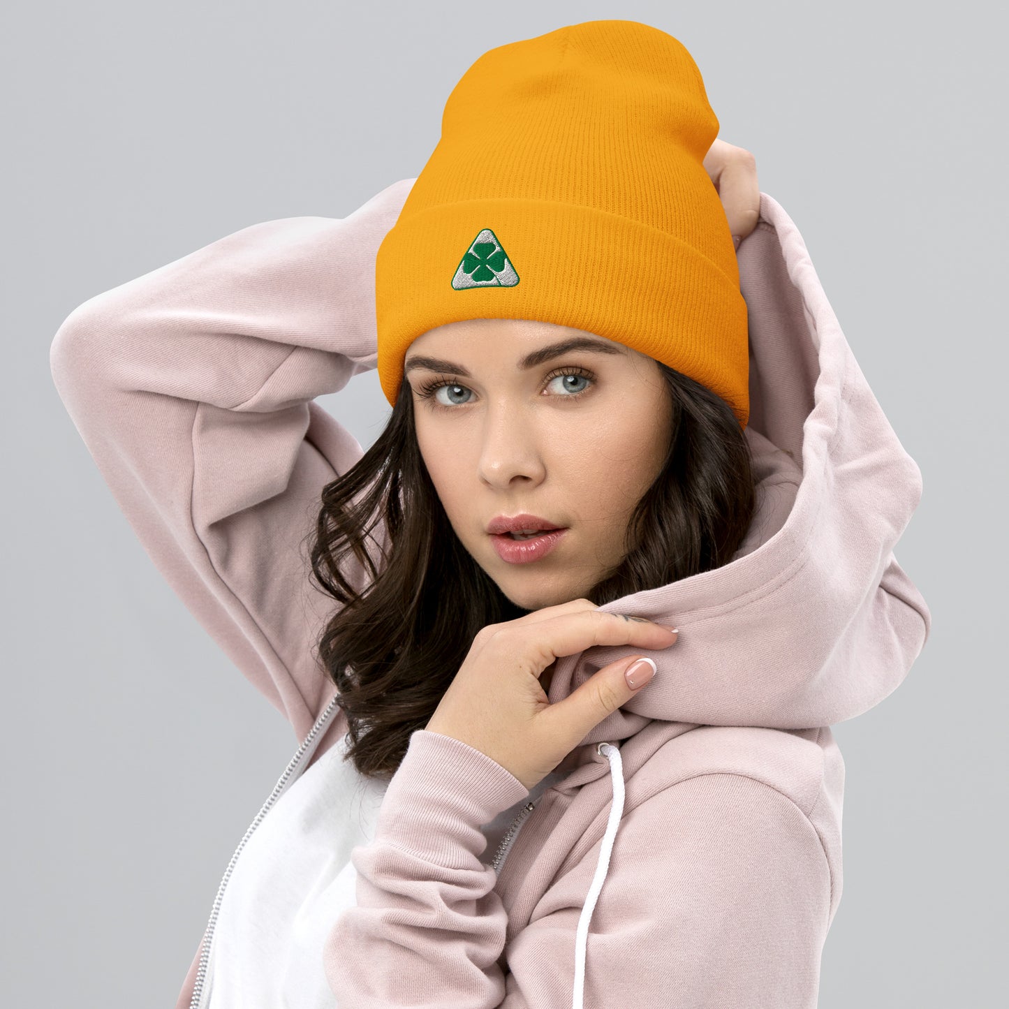 Alfa Romeo Embroidered Quadrifoglio Verde Cuffed Beanie | Unisex Style - AI Print Spot