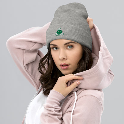 Alfa Romeo Embroidered Quadrifoglio Verde Cuffed Beanie | Unisex Style - AI Print Spot