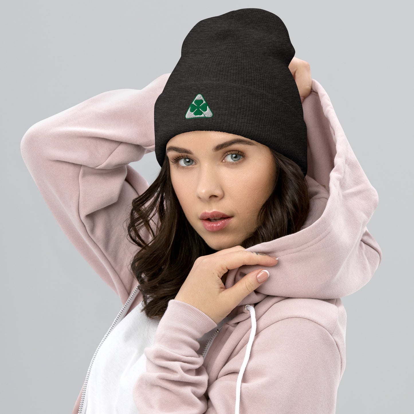 Alfa Romeo Embroidered Quadrifoglio Verde Cuffed Beanie | Unisex Style - AI Print Spot