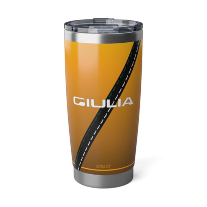 Alfa Romeo Giulia Quadrifoglio Tumbler in Ocra GT - 20oz, Insulated - AI Print Spot