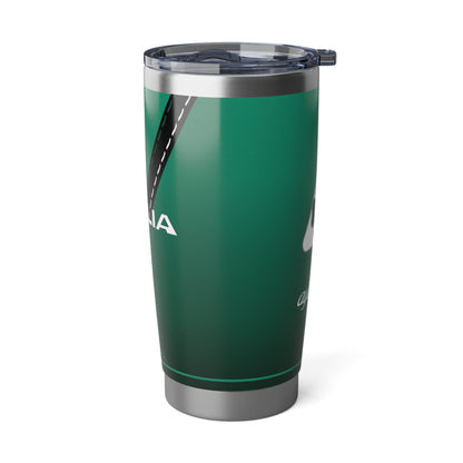 Alfa Romeo Giulia Quadrifoglio Tumbler in Verde Montreal - 20oz, Insulated - AI Print Spot