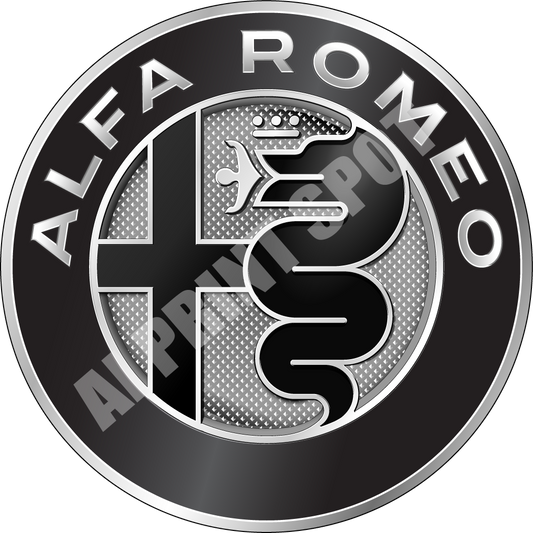 Alfa Romeo GTAm Emblem SVG: Monochrome Vector Download