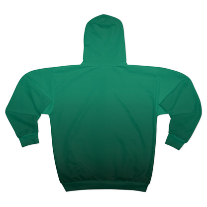 Alfa Romeo Montreal Verde Green Zip Hoodie - Biscione Snake & Cross Iconic Style - Made in the USA - AI Print Spot