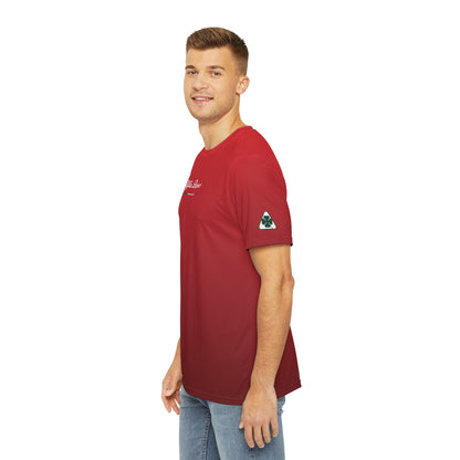 Alfa Romeo Performance Tee for Alfa Romeo Enthusiasts - Quadrifoglio Style in Rosso Etna Red - AI Print Spot