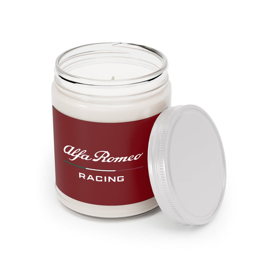 Alfa Romeo Racing Candle - 9oz Soy Wax - Premium Fragrances - Long Burn Time - Relaxation Gift - Luxury Auto Decor - AI Print Spot