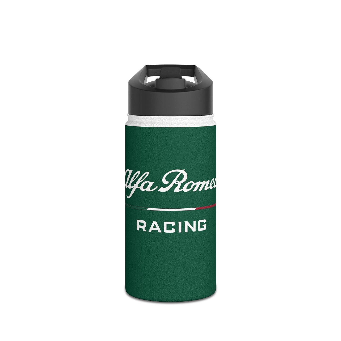 Alfa Romeo Racing Stainless Steel Tumbler - 12oz, 18oz, 32oz, F1 Livery Green - AI Print Spot