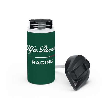 Alfa Romeo Racing Stainless Steel Tumbler - 12oz, 18oz, 32oz, F1 Livery Green - AI Print Spot