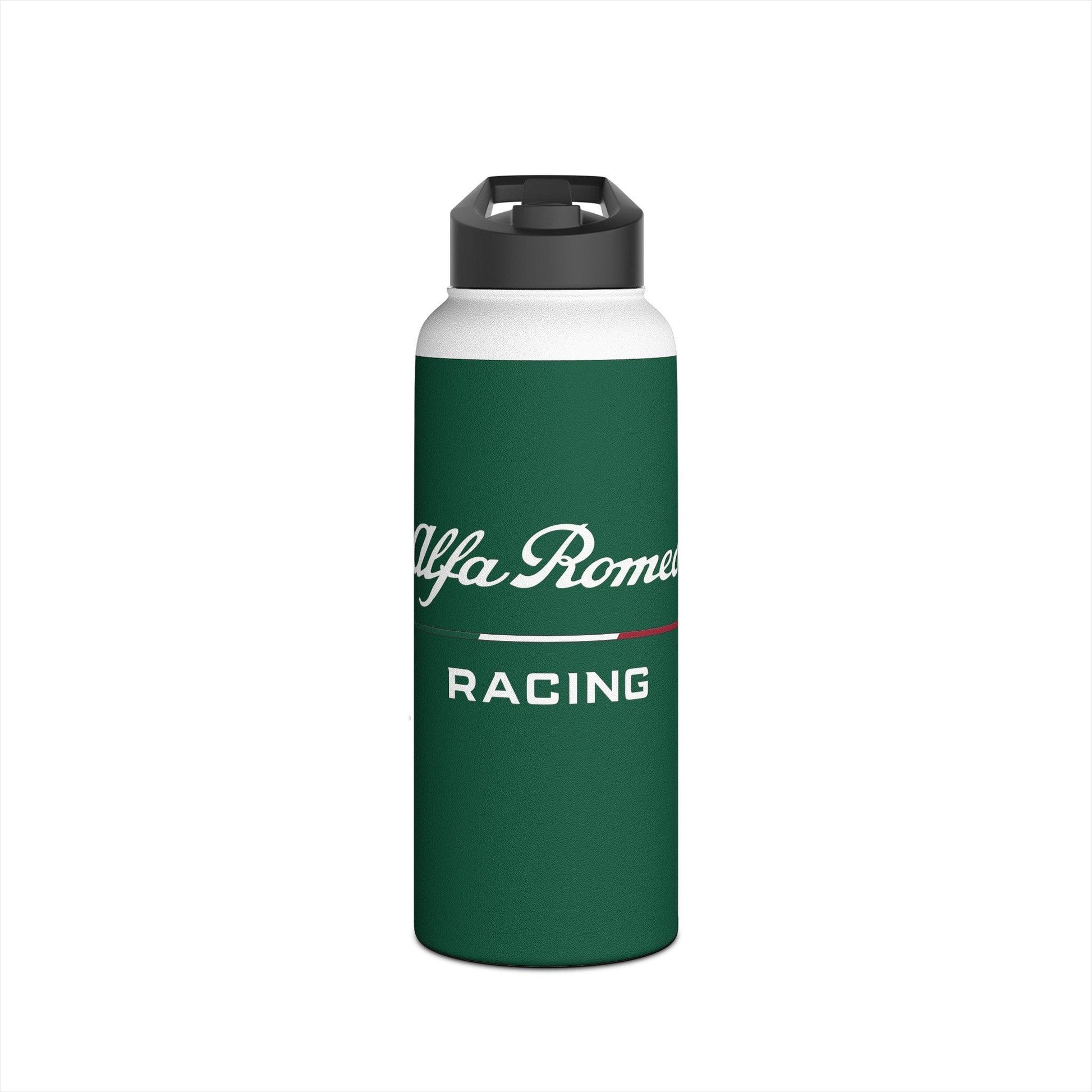 Alfa Romeo Racing Stainless Steel Tumbler - 12oz, 18oz, 32oz, F1 Livery Green - AI Print Spot